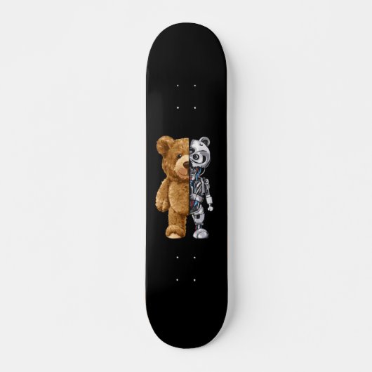 Half Bear Half Robot Skateboard (Vorne)