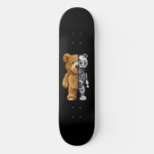Half Bear Half Robot Skateboard (Vorderseite)