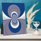 Half Blau Fotoplatte (Seite)