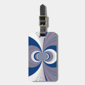 Half Blau Gepäckanhänger (Vorderseite vertikal)