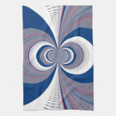 Half Blau Geschirrtuch (Vertikal)