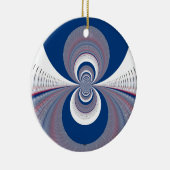 Half Blau Keramikornament (Rechts)