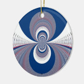 Half Blau Keramikornament (Links)