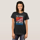 Half Chinese Half American Completely Awesome T-Shirt (Vorne ganz)