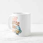 Half Coffee Half Mom  Kaffeetasse (Vorderseite Links)
