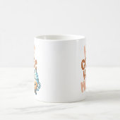 Half Coffee Half Mom  Kaffeetasse (Mittel)
