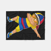 Half Colombian Half Ukrainian Boy Colombia Ukraine Fleecedecke (Vorderseite (Horizontal))