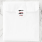Half Dancer Half Ninja Runder Aufkleber (Tasche)