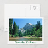 Half Dome 20x30 copy, Yosemite, Kalifornien Postkarte (Vorne/Hinten)