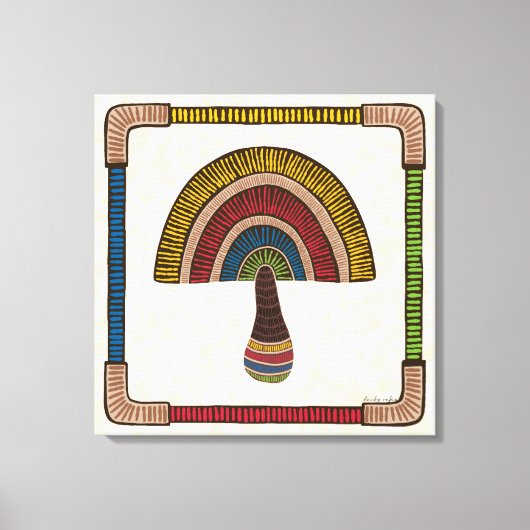 Half Dome Abstract Mushroom Leinwanddruck (Vorderseite)