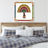 Half Dome Abstrakter Pilz Leinwanddruck (Insitu (Schlafzimmer))
