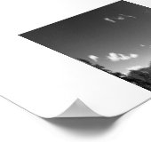 Half Dome from Glacier Point Black and White Foto Poster (Ecke)