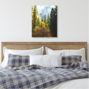 Half Dome im Herbstleinwand Leinwanddruck