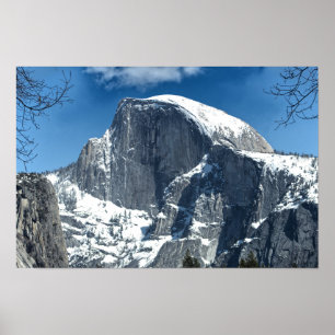 Half Dome im Winterschnee - Yosemite Poster