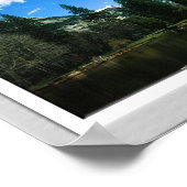 Half Dome over the Merced Poster (Ecke)