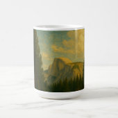 Half Dome und Bäume vom Yosemite Valley  Kaffeetasse (Mittel)
