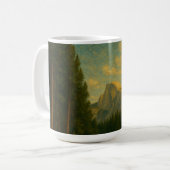 Half Dome und Bäume vom Yosemite Valley  Kaffeetasse (Vorderseite Links)