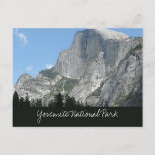 Half Dome von der Seite im Yosemite-Nationalpark Postkarte