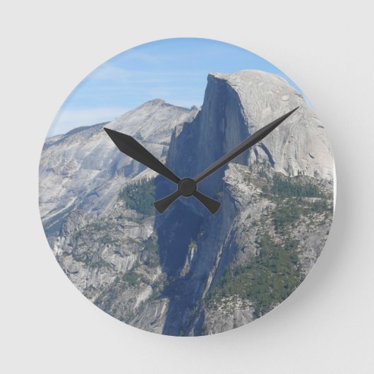 Half Dome, Yosemite, CA Runde Wanduhr (Vorderseite)