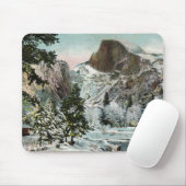 Half Dome, Yosemite im Winter-Mauspad Mousepad (Mit Mouse)