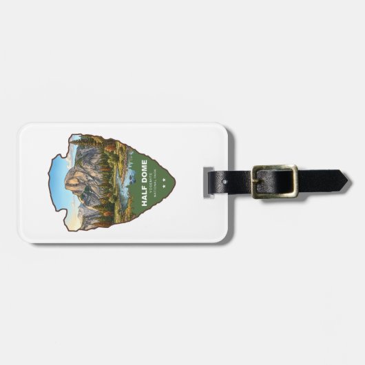 Half Dome Yosemite National Park Arrowhead Gepäckanhänger (Vorderseite horizontal)