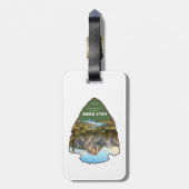 Half Dome Yosemite National Park Arrowhead Gepäckanhänger (Rückseite vertikal)