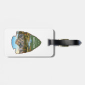 Half Dome Yosemite National Park Arrowhead Gepäckanhänger (Rückseite horizontal)