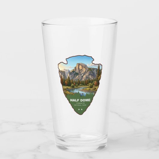 Half Dome Yosemite National Park Arrowhead Glas (Vorderseite)