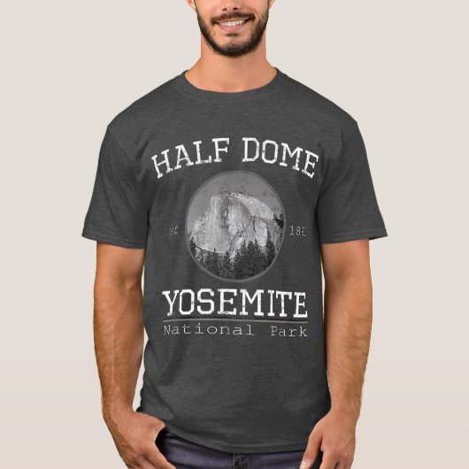Half Dome Yosemite Nationalpark gestört T-Shirt (Vorderseite)