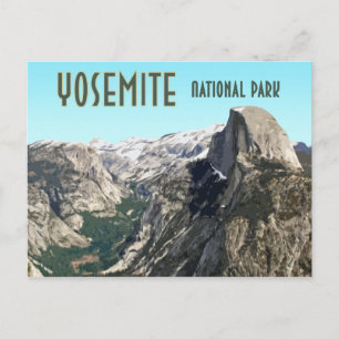Half Dome Yosemite Nationalpark Vintage-Souvenir Postkarte