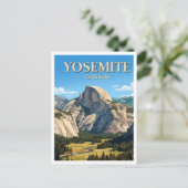 Half Dome Yosemite Postkarte (Stehend Vorderseite)
