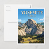 Half Dome Yosemite Postkarte (Vorne/Hinten)