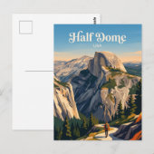Half Dome Yosemite USA Postkarte (Vorne/Hinten)