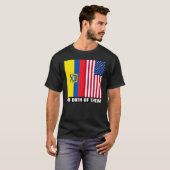 Half Ecuadorian Half American USA DNA Ecuador Heri T-Shirt (Vorne ganz)