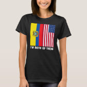 Half Ecuadorian Half American USA DNA Ecuador Heri T-Shirt (Vorderseite)