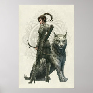 HALF ELF GIRL von Kerem Beyit Poster