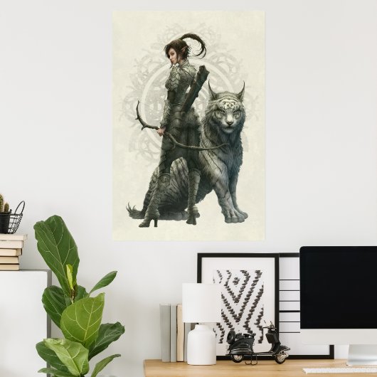 HALF ELF GIRL von Kerem Beyit Poster (Heimbüro)