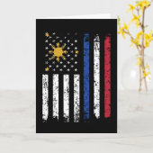 Half Filipino Half Amerikanische Flagge Philippine Karte (Gelbe Blume)