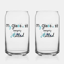 Half Filled Glass Dosenglas