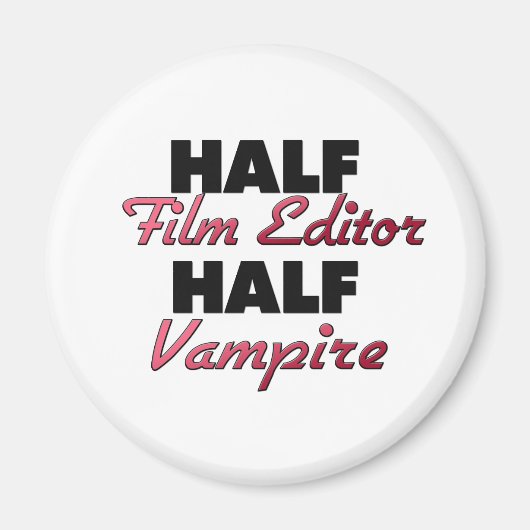 Half Film Editor Halbblutdrucker Magnet (Vorne)