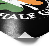 Half Gaelic Half Knolic Irish Italian St Patricks Fotodruck (Ecke)