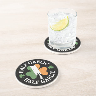Half Gaelic Half Knolic Irish Italian St Patricks Getränkeuntersetzer
