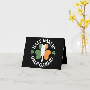 Half Gaelic Half Knolic Irish Italian St Patricks Karte