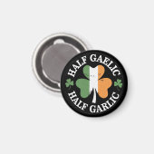 Half Gaelic Half Knolic Irish Italian St Patricks Magnet (Vorderseite/Rückseite)