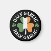 Half Gaelic Half Knolic Irish Italian St Patricks Magnet (Vorne)