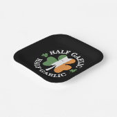 Half Gaelic Half Knolic Irish Italian St Patricks Pappteller (Gewinkelt)