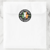 Half Gaelic Half Knolic Irish Italian St Patricks Runder Aufkleber (Tasche)