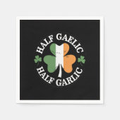 Half Gaelic Half Knolic Irish Italian St Patricks Serviette (Vorderseite)