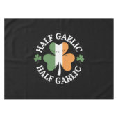 Half Gaelic Half Knolic Irish Italian St Patricks Tischdecke (Vorderseite (Horizontal))