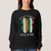 Half Gaelic Half Knolic Italienisch Irish Saint Pa Sweatshirt (Vorderseite)